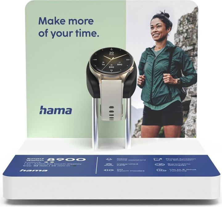 Hama Smart Watch 8900 Test Module Gold 18x18cm Engels (73297958)