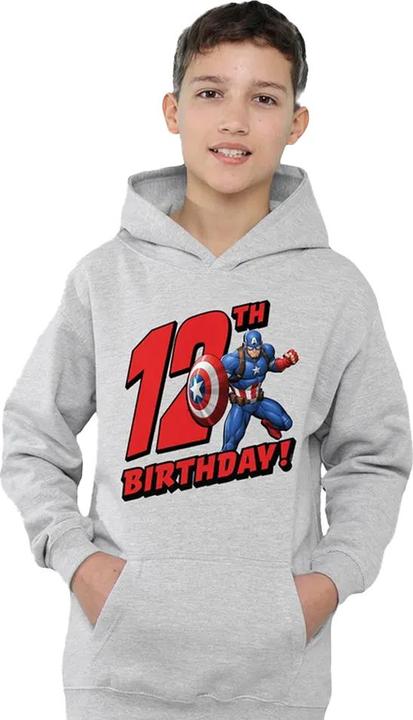 Image du produit Captain America - Sweat à capuche 12TH BIRTHDAY - Enfant (128)