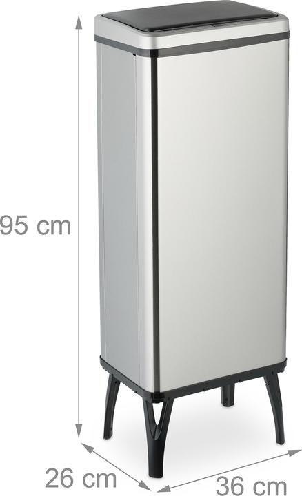 Relaxdays Sensor-Mülleimer (60 l)