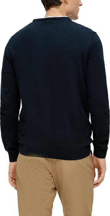 Produktbild s.Oliver Strickpullover Strickpullover mit Logo-Stickerei (L)