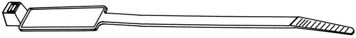 Produktbild HellermannTyton Kabelmarkierer-Kabelbinder 28x12,5mm (Kunststoffkabelbinder, 203 mm, 100 Stk.)