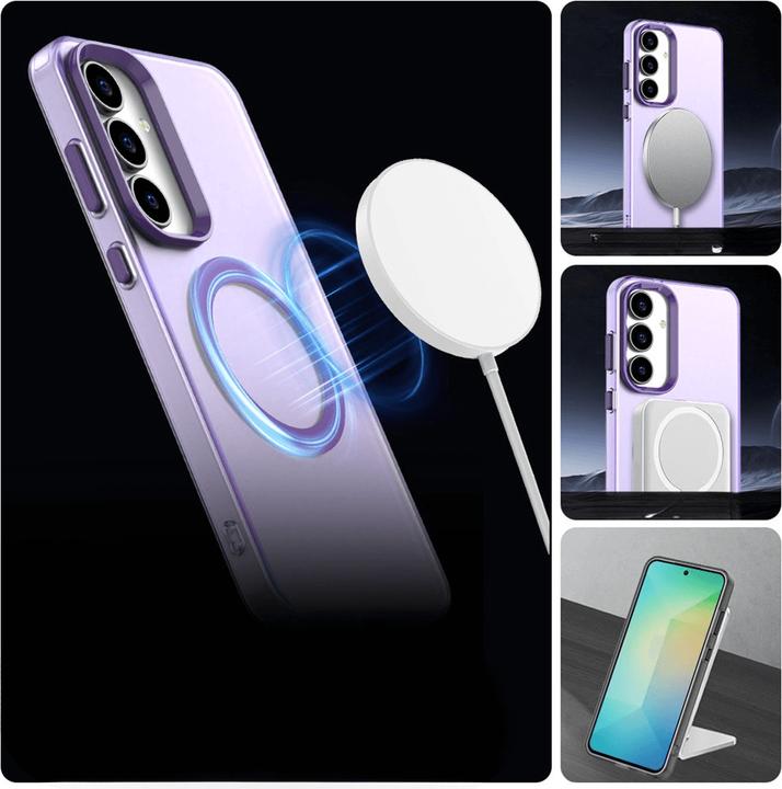 Immagine prodotto Cover-Discount Galaxy S25 FE - Acryl-Handyhülle mit Magnet und Farbakzent (Samsung Galaxy S25 FE)