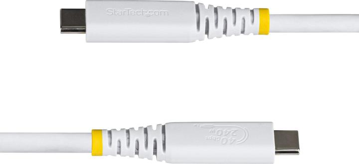 Produktbild StarTech .com CC1M40GUSB4TPW, 1 m, USB C, USB C, USB4 Gen 3x2, 40 Gbit/s, Weiss (1 m, USB 4, 240 W)