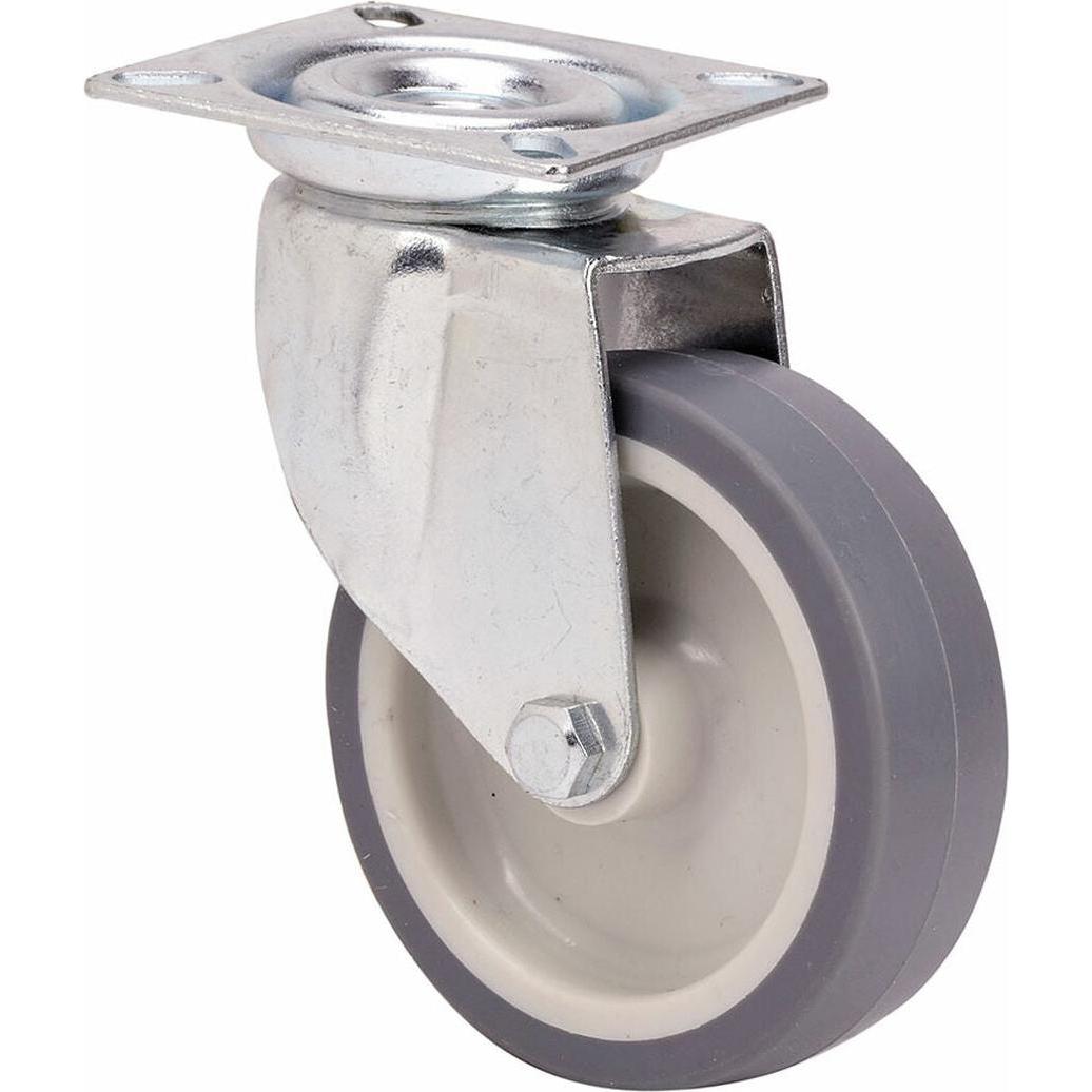 Ruedas Alex, Ruote + Rotelle, Rueda Grau Gummi Poliamix Ø 5 Cm 40 Kg Drehbar