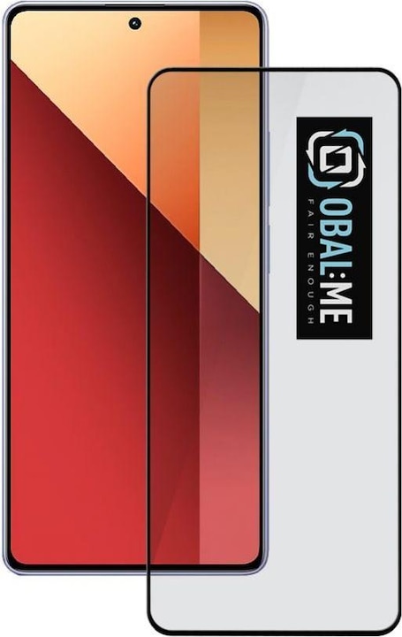 Produktbild - OBAL:ME 5D Glass Screen Protector for Xiaomi Redmi Note 13 Pro 4G/5G Black (1 Stück, Xiaomi Redmi Note 13 Pro 4G)