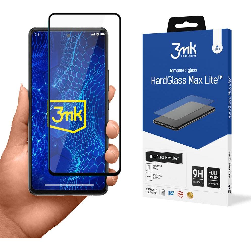 Thumbnail - 3MK HardGlass Max Lite for Samsung Galaxy A53 5G black frame (1 Stück, Samsung Galaxy A53 5G), Smartphone Schutzfolie, S...