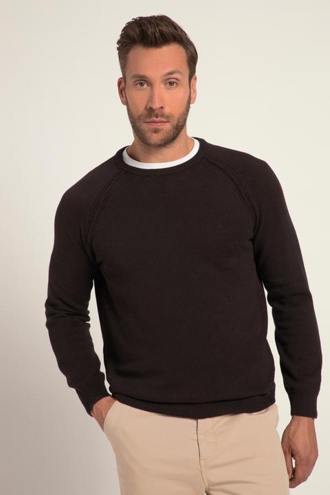 Immagine prodotto JP1880 Maglione con orli aperti, scollo a girocollo e maniche lunghe raglan (XXL)