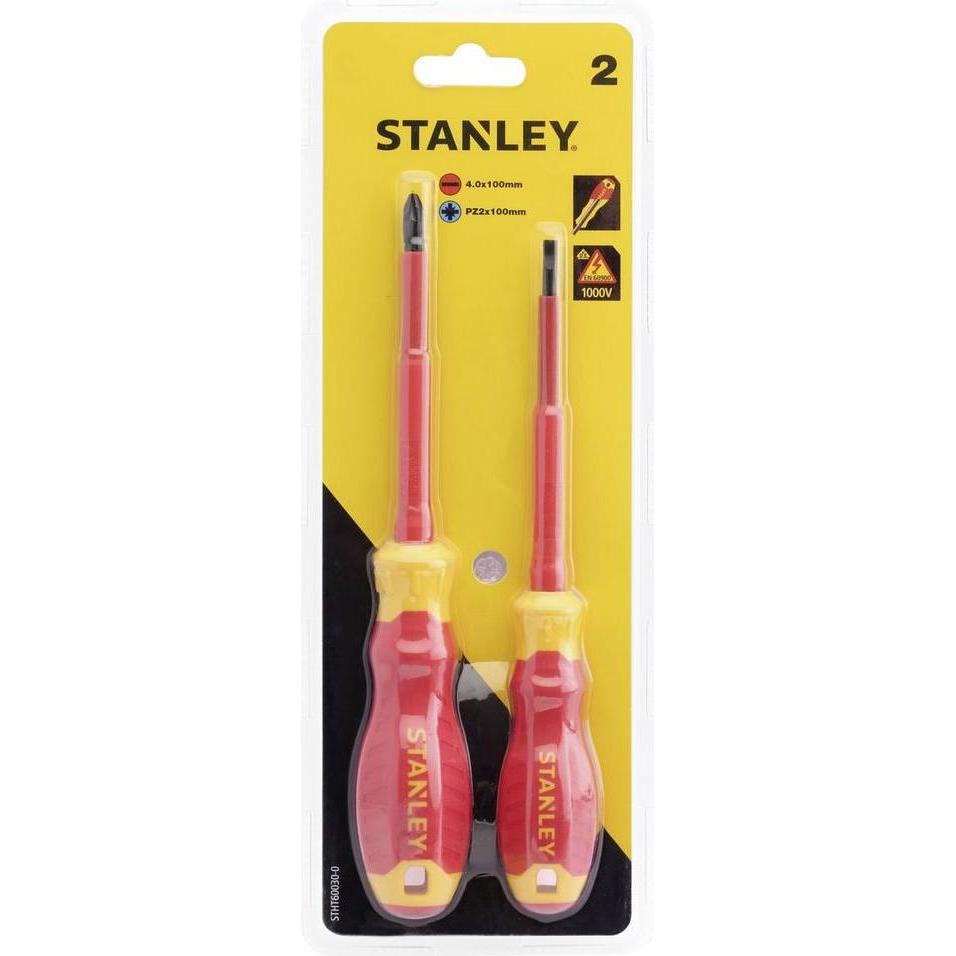 Stanley, Cacciavite, Set Di Cacciaviti Isolati Fatmax Vde, 2 Pezzi (Porta, Cacciavite A Croce Pz)