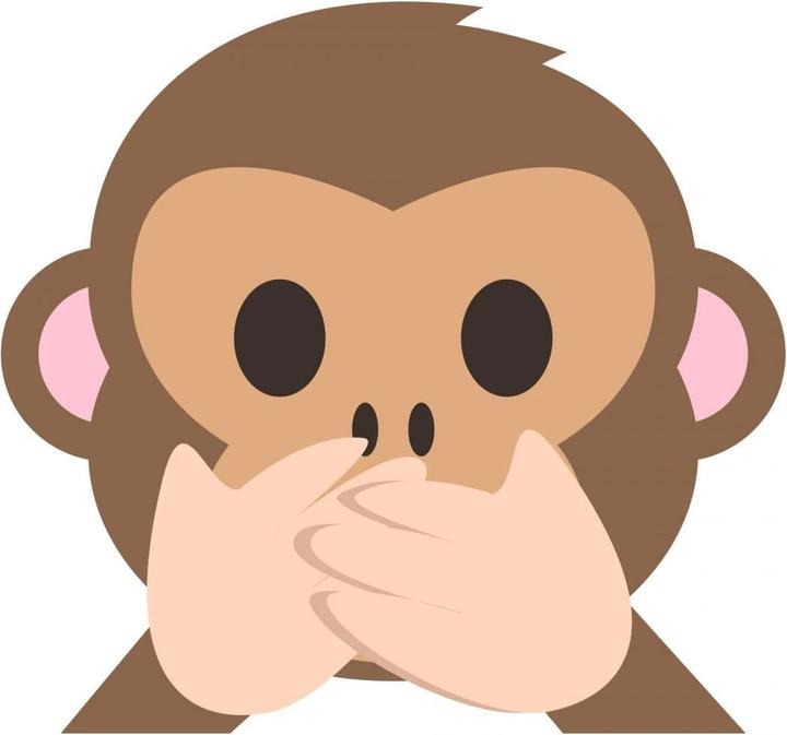 Image du produit Emojione Emoji Speak No Evil Monkey (Ne parle pas de singe maléfique) (80 x 86 cm)