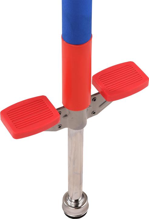 Actual product image Relaxdays - Pogo Stick für Kinder 35 kg, Rot/Blau/Silber