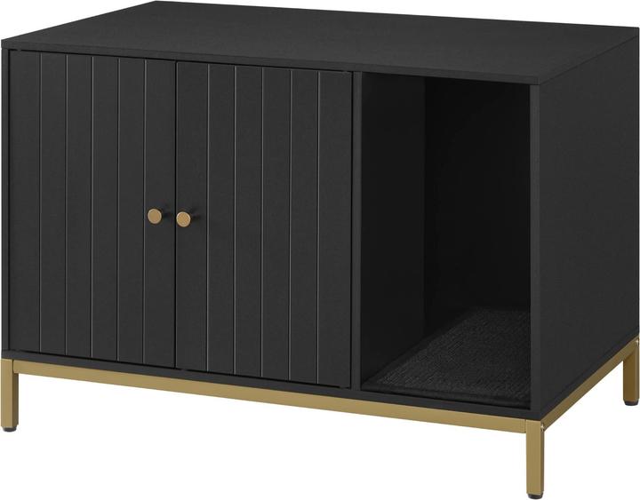 Feandrea Katzenklo-Schrank PCL007B01 mit Kratzmatte und Beistelltischfunktion (Bac à litière fermé)