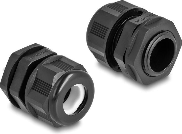 Produktbild Delock Kabelverschraubung M20, schwarz 2 Stück
