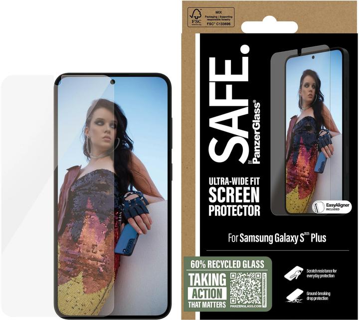 Actual product image PanzerGlass Ultra Wide Fit screen protector (1 Piece, Samsung Galaxy S25+, Samsung Galaxy S24+)