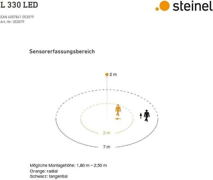Image du produit Steinel Lampe à détecteur LED L 330 (815 lm, IP44)