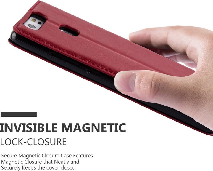 Actual product image Cadorabo Book Invisible Magnet Cover (Huawei P9)