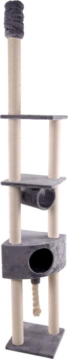Flamingo - Everest Scratching Tree - Grey - 38 x 38 x 255-285 cm (285 cm, Grau)