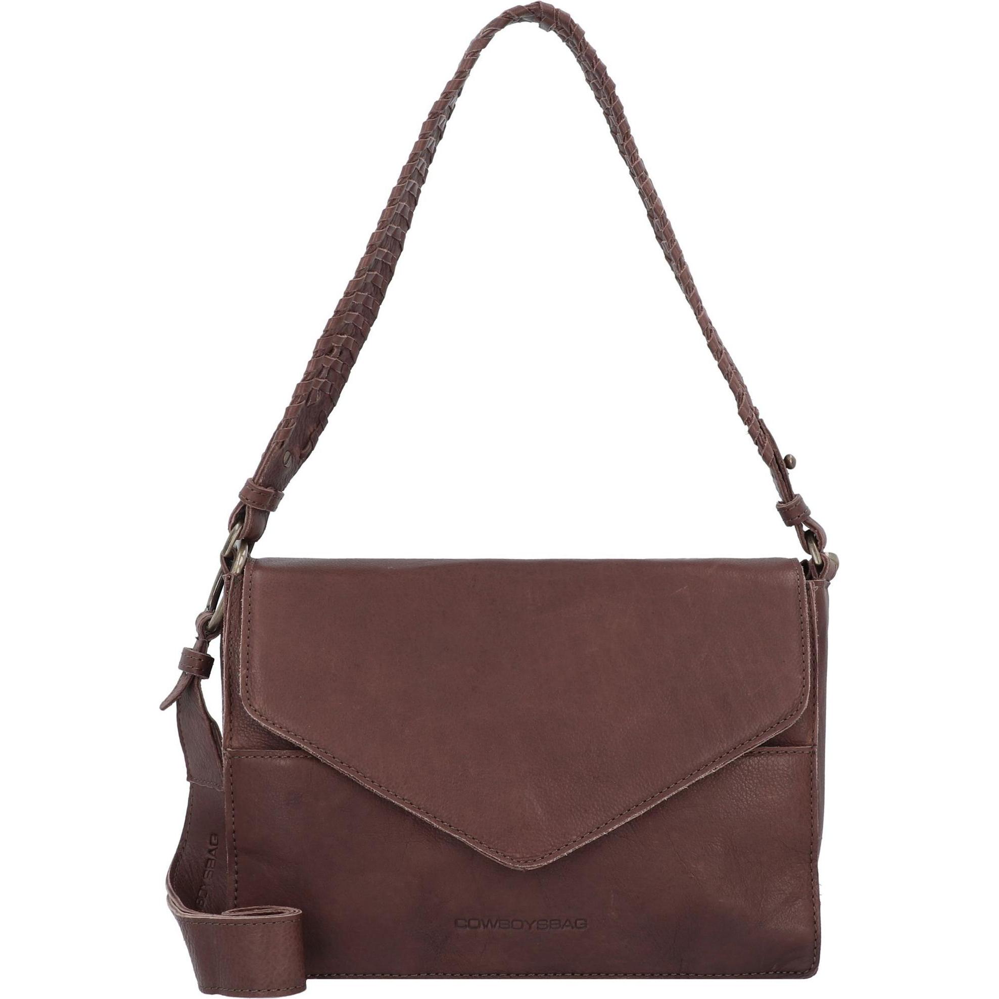 Cowboysbag, Handtasche, Standlake Schultertasche Leder 28 cm, Braun