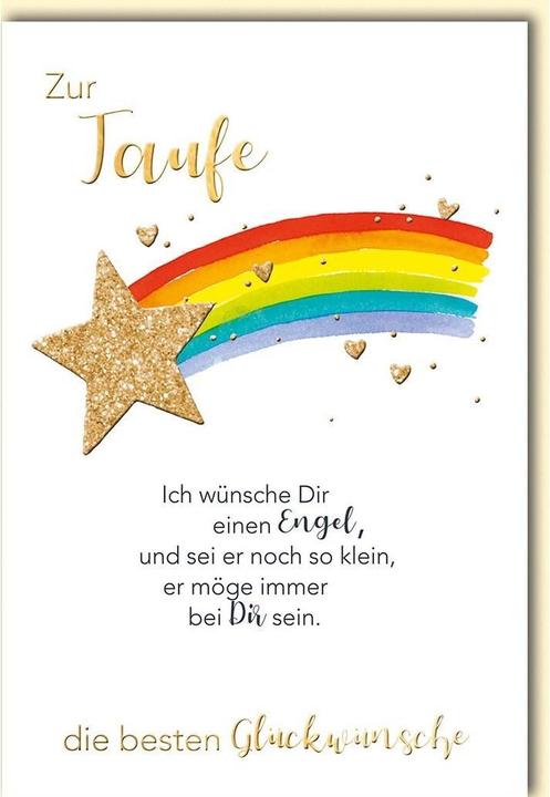 Braun + Company Christening greetings card 11.5 x 17 cm, incl. envelope (1 pcs.)