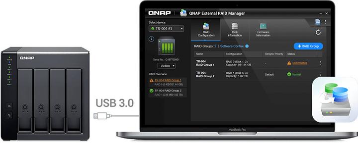 Actual product image QNAP TR-004 Expansion Unit