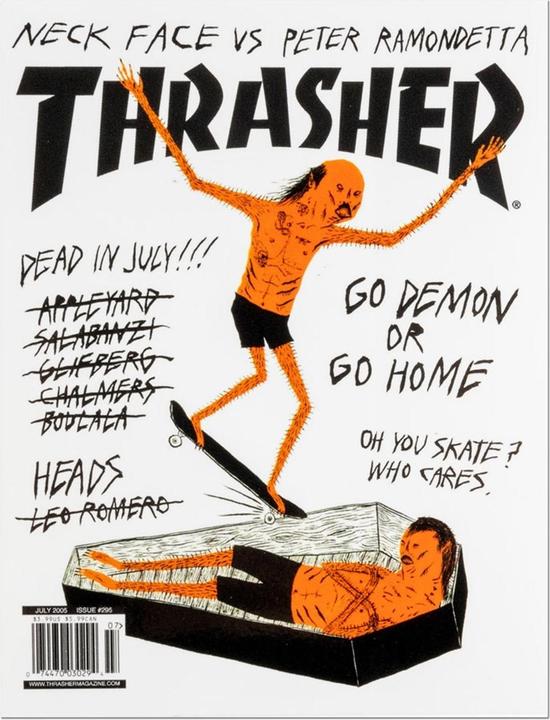 Actual product image Thrasher Neckface Cover Sticker
