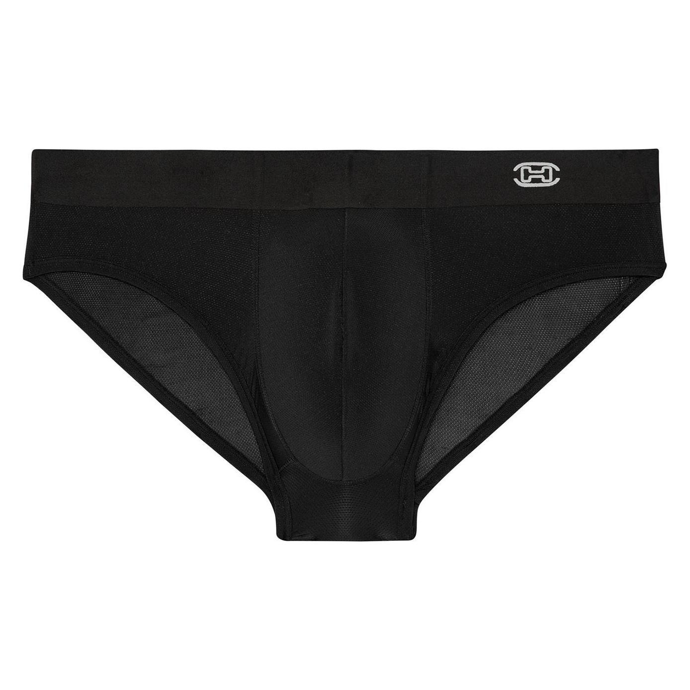 Hom, Herren, Unterhosen, MiniBrief Micro Fibre, Schwarz, (M, Einzelpack)