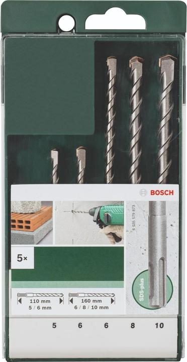 Actual product image Bosch Professional Zubehör Hammer drill set (5 mm, 6 mm, 8 mm, 10 mm)