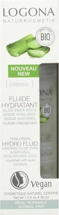 Immagine prodotto Logona Hyaluron Hydro Fluid classico con Aloe Vera Biologica e Acido Ialuronico Nero Normale