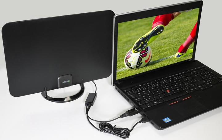 Actual product image Evolveo Xany LTE television antenna Indoor (Indoor antenna, 45 dB, DVB-T / -T2)