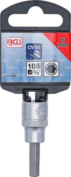 Produktbild BGS Bit-Einsatz Antrieb Innenvierkant 10 mm (3/8") Innensechskant 6 mm (Innensechskant)