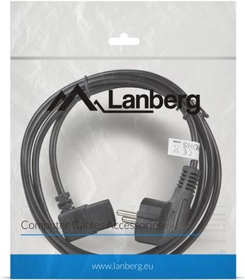 Actual product image Lanberg CA-C13C-12CC-0018-BK Power cable black 2 m C13 coupler CEE7/7 (2 m)