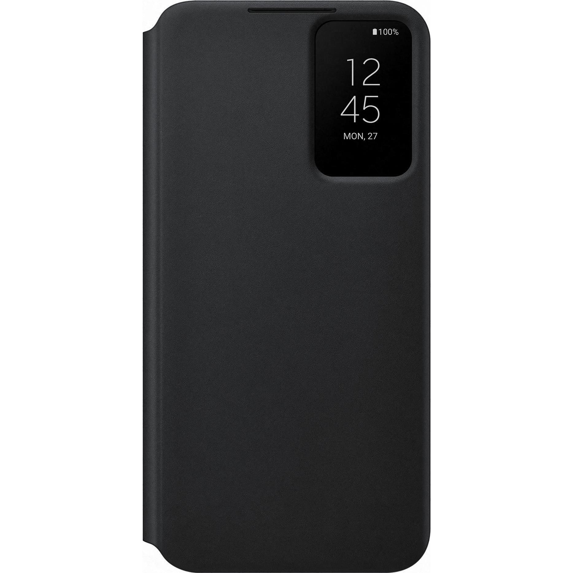 Samsung Clear View Cover (Samsung Galaxy S22+), Smartphone Hülle, Schwarz