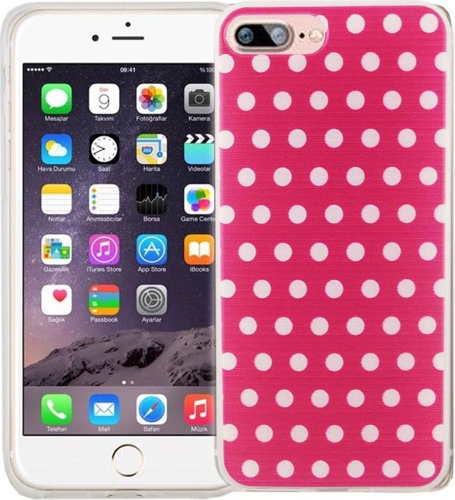 Actual product image König Design Mobile Case for Apple iPhone 7 Plus Polka Dot Pink Case Cover Motif Slim Case (Apple iPhone 7 Plus)