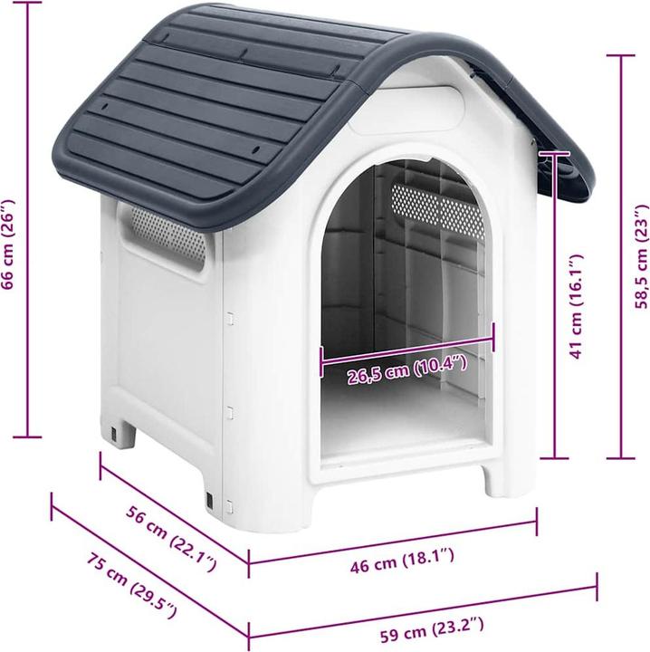 vidaXL Pamila (Dog house)