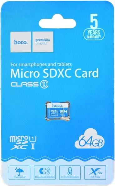 Actual product image Hoco Memory cards memory card microSD 64GB class 10 (64 GB, microSD)