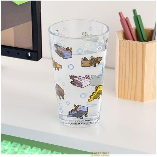 Productafbeelding Paladone Products Minecraft Axolotl Glass (400 ml, 1x)