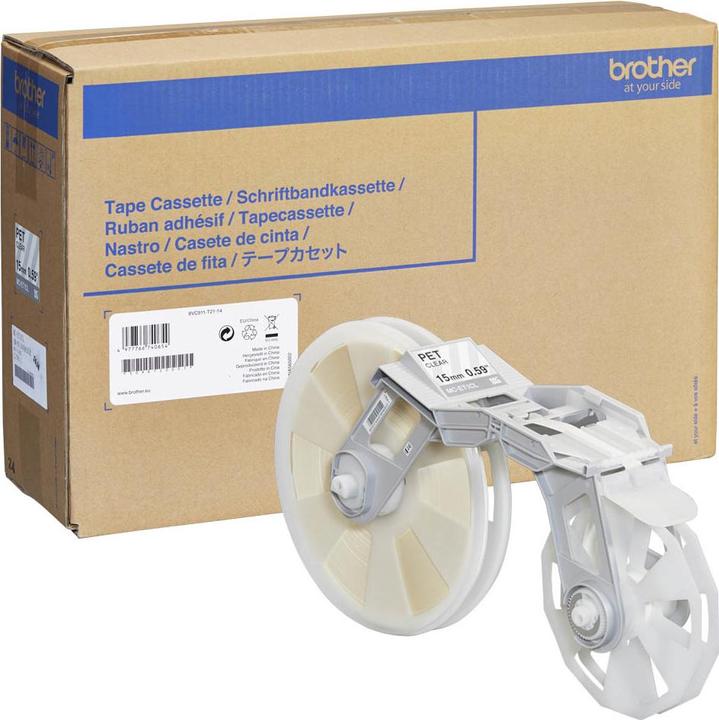 Immagine prodotto Inkadoo Brother MC-ET1CL DirectLabel Cassette trasparente 15 mm trasparente Brother Tape Creator 50 mm (1.50 cm, Trasparente)