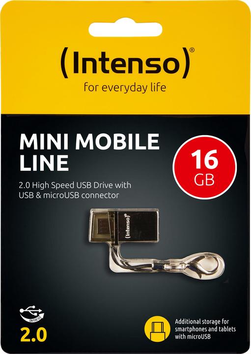 Produktbild Intenso Mini Mobile Line (16 GB, USB-A)
