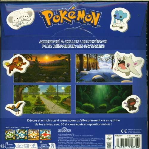 Produktbild Les Livres du Dragon d'Or Pokémon : 30 stickers épais repositionnables