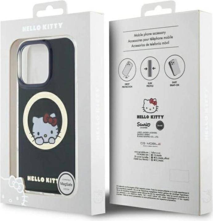 Actual product image Hello Kitty HKHMP16XHSWKK iPhone 16 Pro Max 6.9" czarny/black hardcase IML Sweet Kitty Magsafe (Apple iPhone 16 Pro Max)