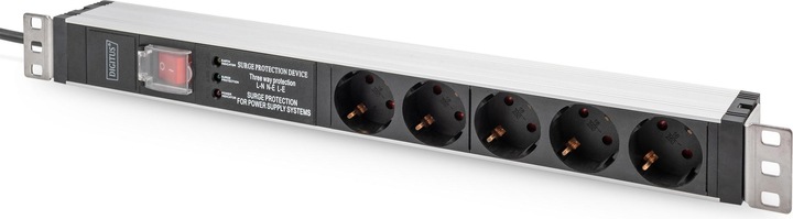 Produktbild Digitus Edge-System Schrank, pass. Kühl., 26HE 600x1000 mm inline metered PDU, ATS, RMS, sensor (10.86 HE, 19 Zoll Rack)