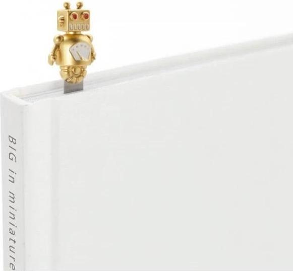 Image du produit Metalmorphose Goldenes Roboter-Lesezeichen