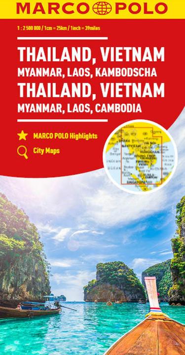 Produktbild Kontinentalkarte Thailand, Vietnam 1:2,5 Mio