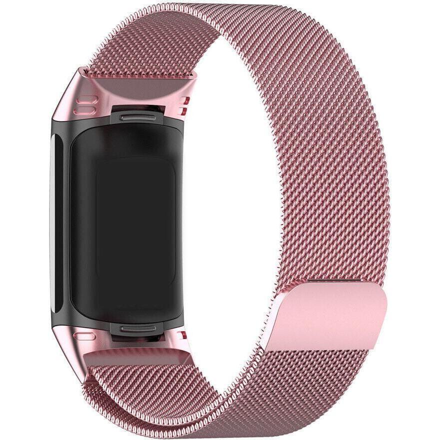 Thumbnail - Strap-it Armband (Geflochtener Stahl), Uhrenarmband, Rosa