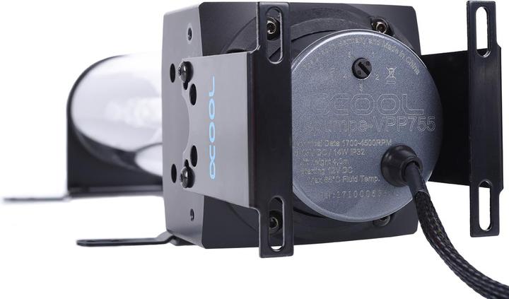 Produktbild Alphacool Eisbecher D5 250mm Acetal inkl. 1x Eispumpe VPP755