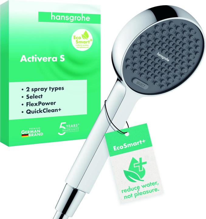 hansgrohe Activera Select S Duschkopf Chrom (2 Beam types, 5.70 l/min)
