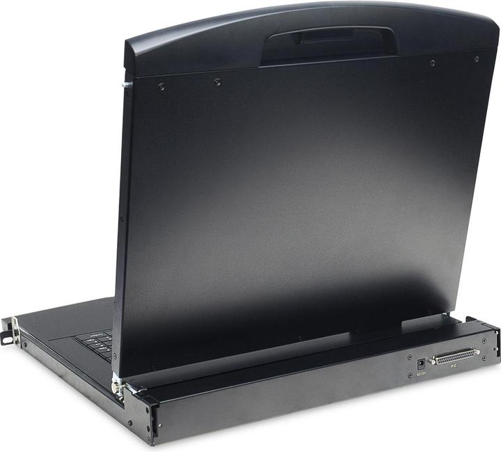 Produktbild Digitus Modulare Konsole mit 19" TFT (48,3cm), 16-Port CAT 5 KVM & Touchpad, französischer Tastatur