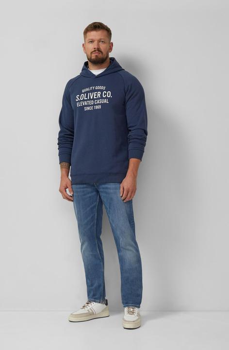 Produktbild s.Oliver Sweatshirt Kapuzenpullover mit Raglanärmeln und Frontprint