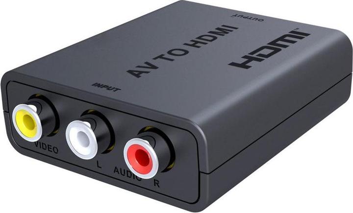 Produktbild PremiumCord pÅ™evodnÃ­k AV kompozitnÃ­ho signÃ¡lu a stereo zvuku na HDMI 1080P (HDMI, 18.59 cm)