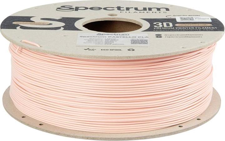 Actual product image Filament PLA Pastello pale salmon 1.0kg 1.75mm (PLA, 1.75 mm, 1000 g, Orange)