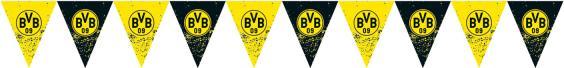 Produktbild Amscan Wimpelkette BVB Dortmund Plastik 400 x 19,5 cm (10 Stück)